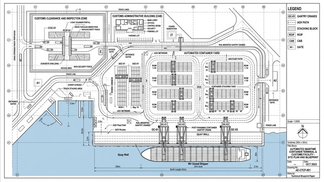 Project PortNexus Architectural Drafting